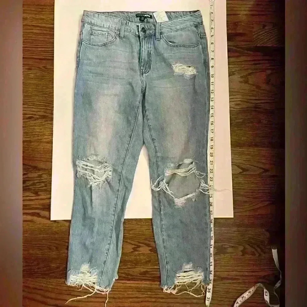 Fashionova Ripped Jeans Size 3, 100% cotton